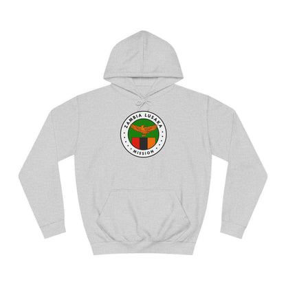 Zambia Lusaka Mission Flag Logo (White Border) College Hoodie - Latter-Day Saint LDS Missionary Gift - Book of Mormon