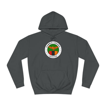 Zambia Lusaka Mission Flag Logo (White Border) College Hoodie - Latter-Day Saint LDS Missionary Gift - Book of Mormon