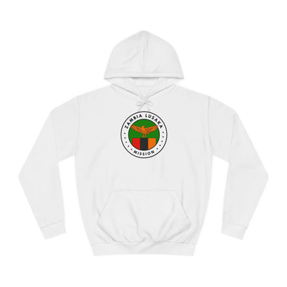 Zambia Lusaka Mission Flag Logo (White Border) College Hoodie - Latter-Day Saint LDS Missionary Gift - Book of Mormon