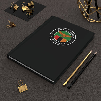 Zambia Lusaka Mission Logo Design Black Hardcover Journal Matte - Latter-Day Saint LDS Missionary Gift - Book of Mormon