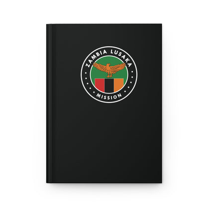 Zambia Lusaka Mission Logo Design Black Hardcover Journal Matte - Latter-Day Saint LDS Missionary Gift - Book of Mormon