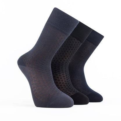 Men’s Bamboo Lightweight Dress & Trouser Socks 3-Pack - 509