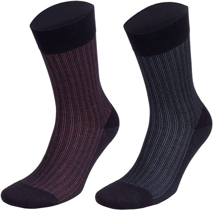 Men’s Bamboo Lightweight Dress & Trouser Socks – 8-Pack | Odor-Free, Breathable, Premium Comfort - 543