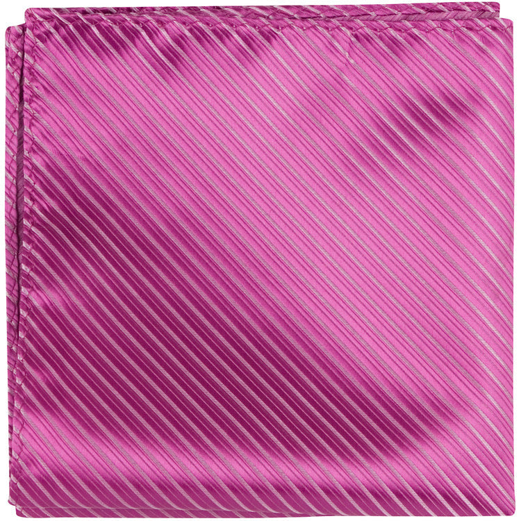 CL46 PS - Magenta Pinstripe - Matching Pocket Square
