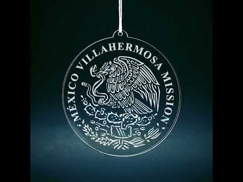 Load video: Mexico Villahermosa Mission Christmas Ornament