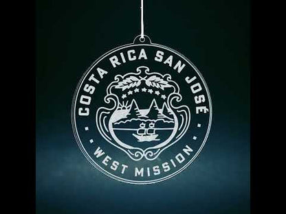 Costa Rica San José West Mission Christmas Ornament