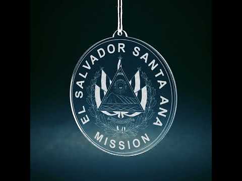 Load video: El Salvador Santa Ana Mission Christmas Ornament