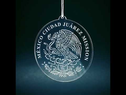 Load video: Mexico Ciudad Juarez Mission Christmas Ornament