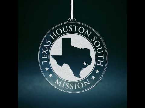 Load video: Texas Houston South Mission Christmas Ornament