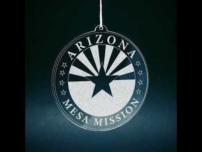 Arizona Mesa Mission Christmas Ornament
