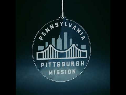 Load video: Pennsylvania Pittsburgh Mission Christmas Ornament