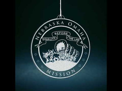Nebraska Omaha Mission Christmas Ornament