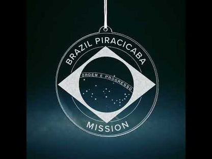 Brazil Piracicaba Mission Christmas Ornament