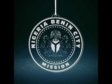 Load video: Nigeria Benin City Mission Christmas Ornament