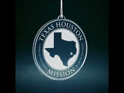 Texas Houston Mission Christmas Ornament