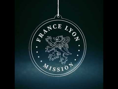 Load video: France Lyon Mission Christmas Ornament