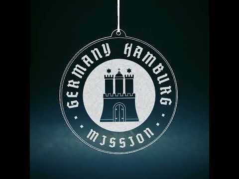Load video: Germany Hamburg Mission Christmas Ornament
