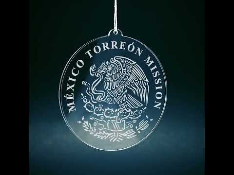 Load video: Mexico Torreon Mission Christmas Ornament