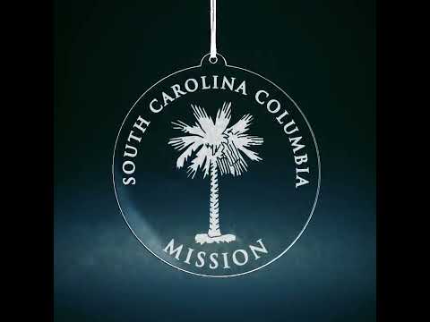 Load video: South Carolina Columbia Mission Christmas Ornament