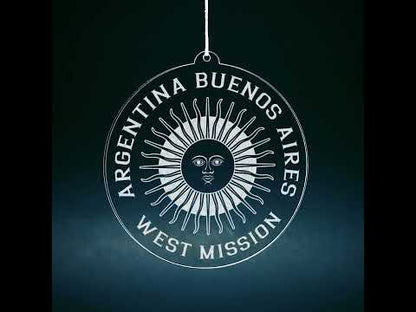 Argentina Buenos Aires West Mission Christmas Ornament