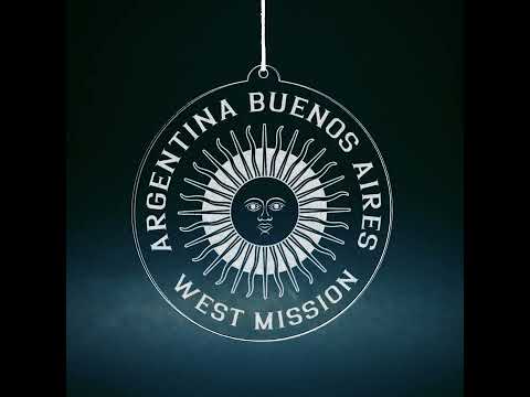 Load video: Argentina Buenos Aires West Mission Christmas Ornament