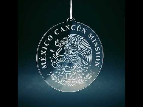Load video: Mexico Cancun Mission Christmas Ornament