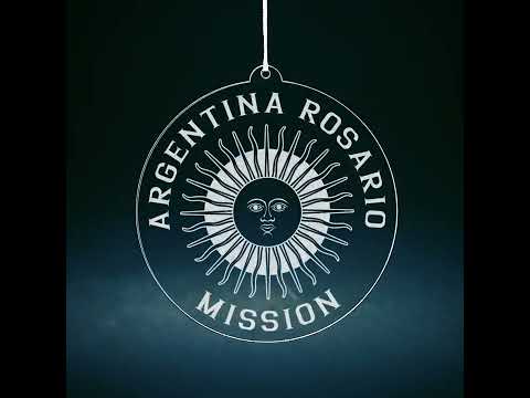 Load video: Argentina Rosario Mission Christmas Ornament