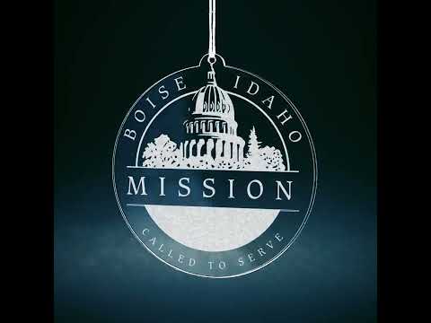 Load video: Idaho Boise Mission Christmas Ornament