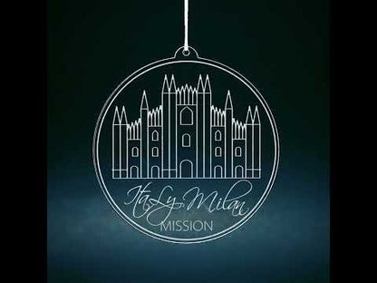 Italy Milan Mission Christmas Ornament
