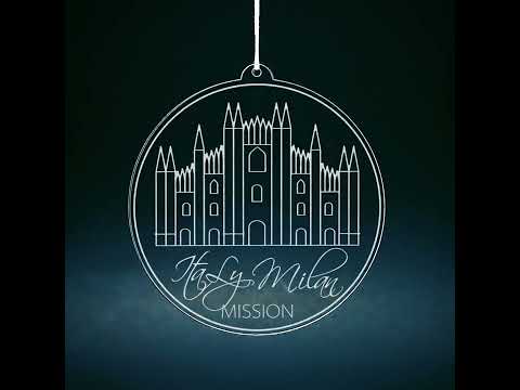 Load video: Italy Milan Mission Christmas Ornament