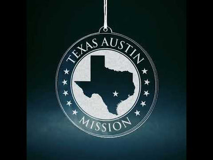 Texas Austin Mission Christmas Ornament