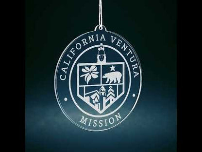 California Ventura Mission Christmas Ornament