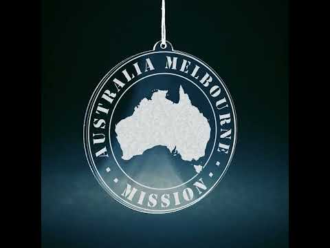 Load video: Australia Melbourne Mission Christmas Ornament