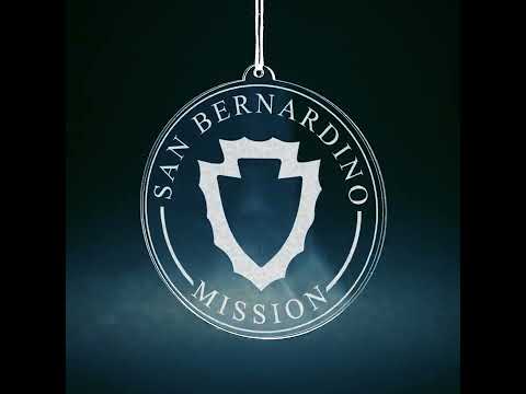 Load video: California San Bernardino Mission Christmas Ornament