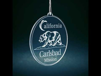 California Carlsbad Mission Christmas Ornament