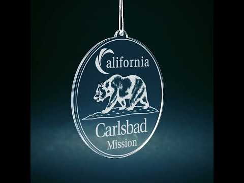 California Carlsbad Mission Christmas Ornament