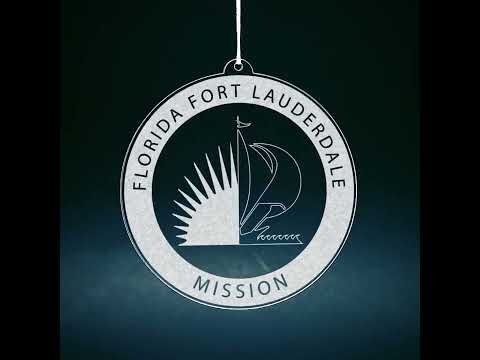 Load video: Florida Fort Lauderdale Mission Christmas Ornament