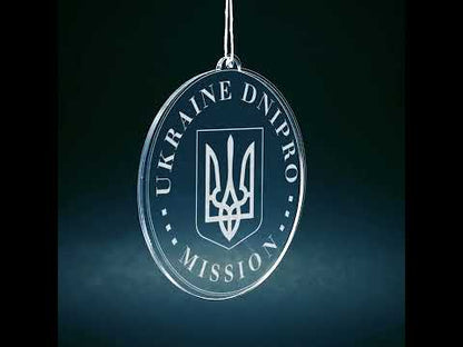 Ukraine Dnipro Mission Christmas Ornament