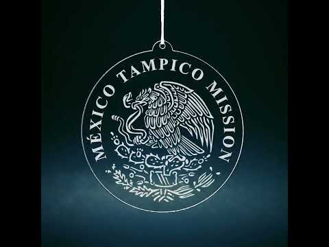 Load video: Mexico Tampico Mission Christmas Ornament