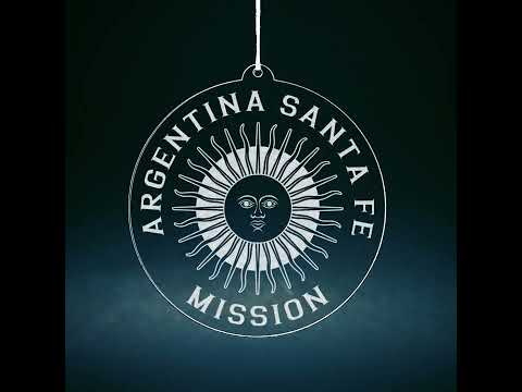 Load video: Argentina Santa Fe Mission Christmas Ornament