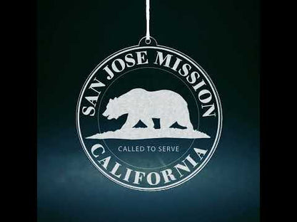 California San Jose Mission Christmas Ornament