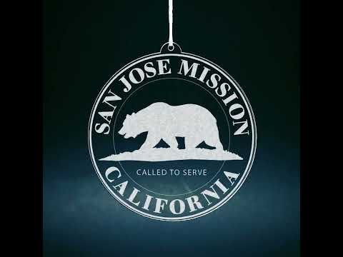 California San Jose Mission Christmas Ornament
