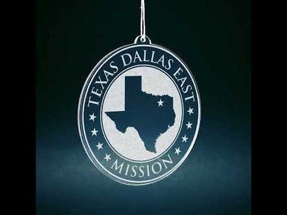 Texas Dallas East Mission Christmas Ornament