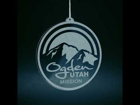 Load video: Utah Ogden Mission Christmas Ornament