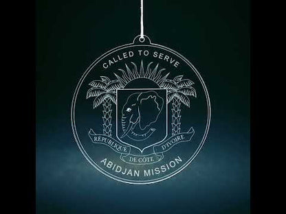 Côte d'Ivoire Abidjan Mission Christmas Ornament