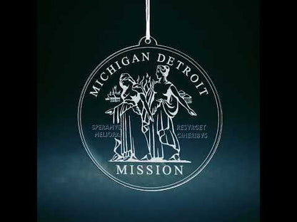 Michigan Detroit Mission Christmas Ornament