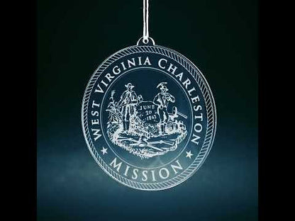 West Virginia Charleston Mission Christmas Ornament