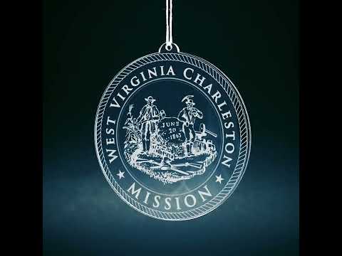 Load video: West Virginia Charleston Mission Christmas Ornament