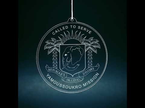 Côte d'Ivoire Yamoussoukro Mission Christmas Ornament