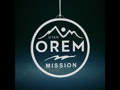 Load video: Utah Orem Mission Christmas Ornament